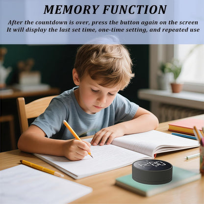 Digital Kitchen Timer - Magnetic 199-Minute Countdown Countup Timer with Large LED Display,Volume Adjustable, Visual timers for Cooking,Gym,Meeting,Classroom,Study,Work,Outdoor Activities,Black