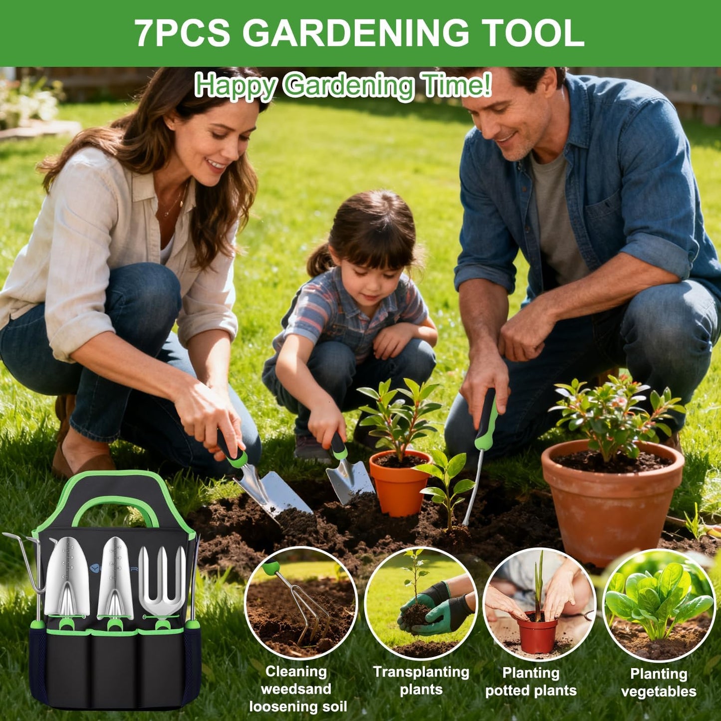 Yesker Pruning Shears Garden Shears 7.8" Professional Garden Scissors Sharp 65 Manganese Steel Blade Heavy Duty Clippers Hand Pruners for Cutting Fresh Flowers Branch Plant Trimming Gardening Tools