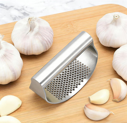 Garlic Press Rocker Stainless Steel, Kitchen Mincer Tool