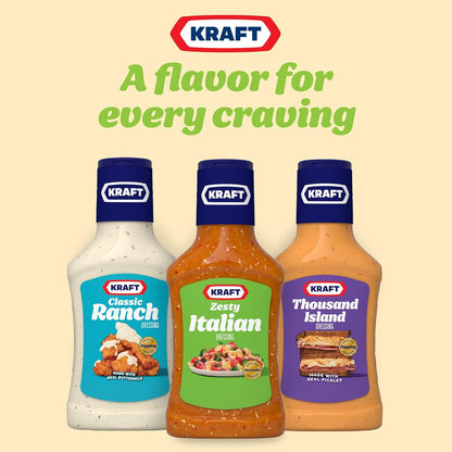 Kraft Zesty Italian Dressing Family Size, 24 fl oz Bottle
