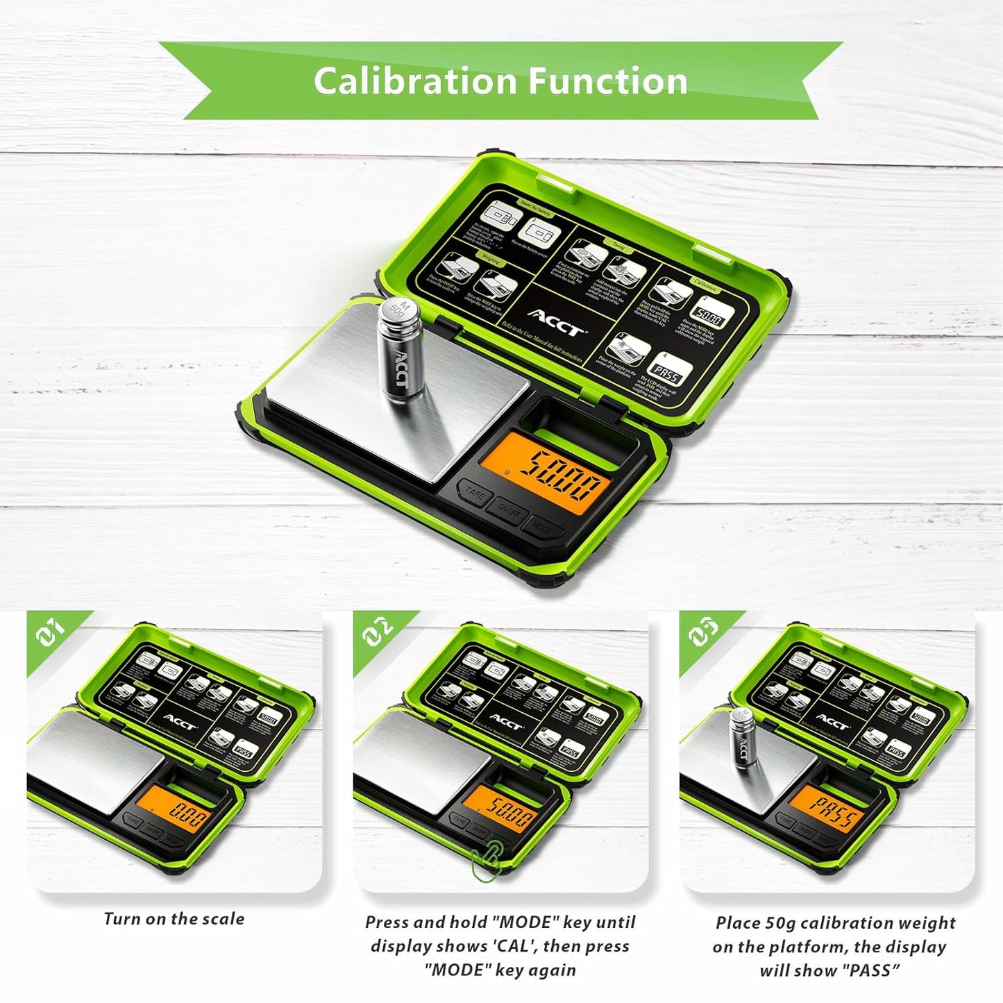 Precision Pocket Scale, 200gx0.01g Jewelry gram Scale, Digital Food Scale with LCD Display, one-Click Conversion 6 Units, Mini Scale for Kitchen/Powder/Coffee/Coins(Battery Included)