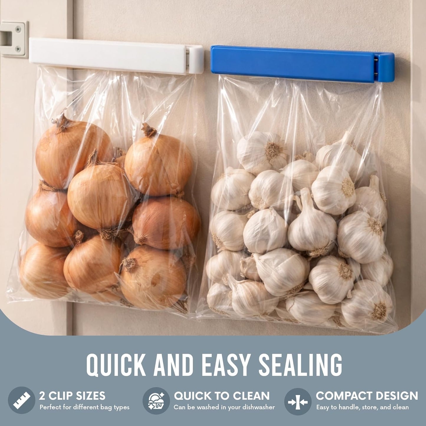 LINDEN SWEDEN Twixit! Bag Clips - Set of 15 - Keep Food Fresh, Prevent Spillage - Great for Storage and Organization - Microwave, Freezer and Dishwasher-Safe - BPA-Free