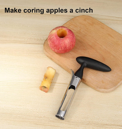 Apple Slicer with 12 Blades Extra Large Heavy Duty Stainless Steel Apple Corer, Dishwasher Safe Easy to Use Sharp Apple Slicer and Corer for Vegetables, Fruit and Pineapple