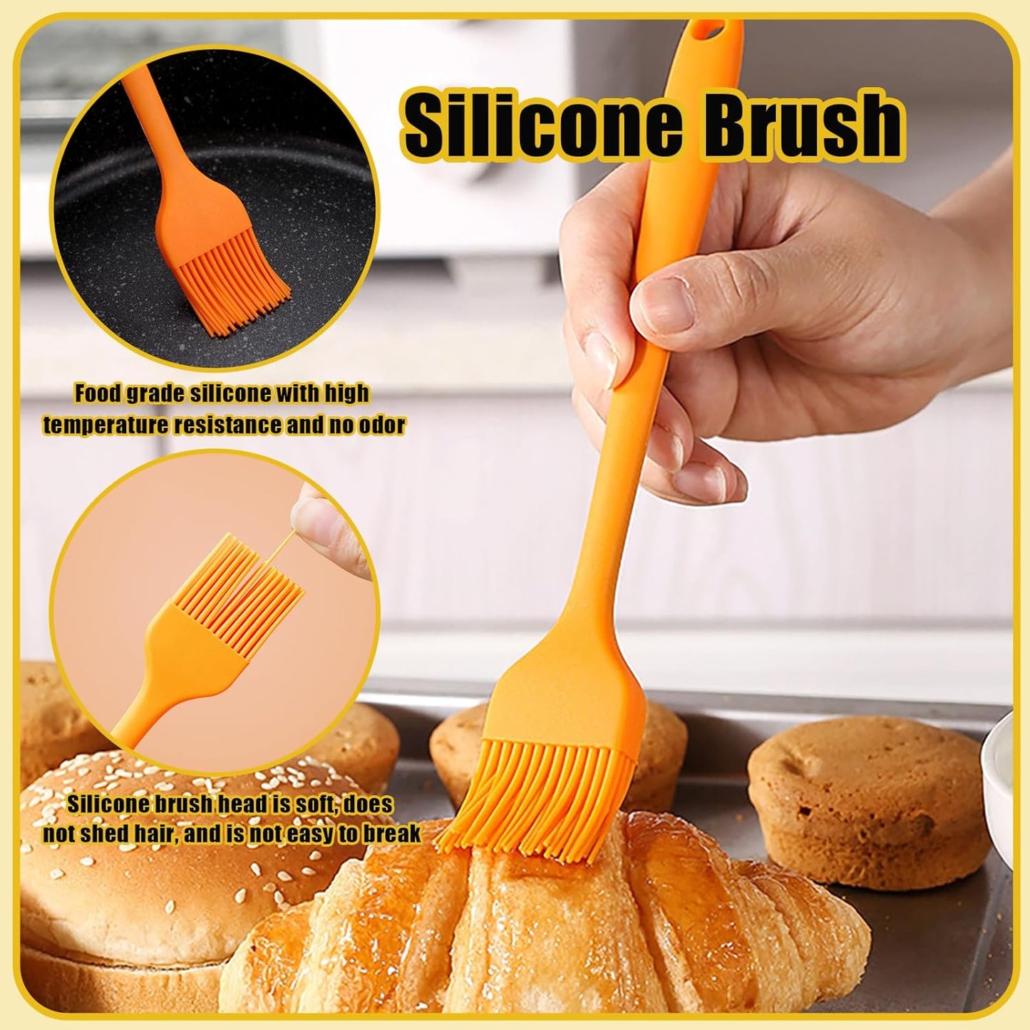 Danish Dough with Sourdough Scoring Tool-Bread Whisk Set of 6 Pieces-Dough Hook,Dutch Whisk,Bread Lame,Bench Scraper & Pastry Brush Bread Making Tools and Baking Supplies