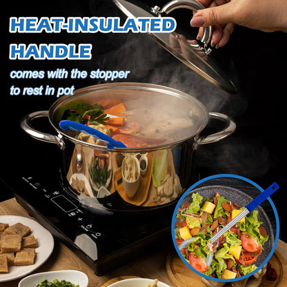 2 Pcs Dog Food Scoop Long Handled Scoops 3/4 Cup Stainless Steel Measuring Cups Portion Control Serving Spoons for Dogs Cats Birds and Rabbits Pet Food Feeding Scoop (3/4 Cup)