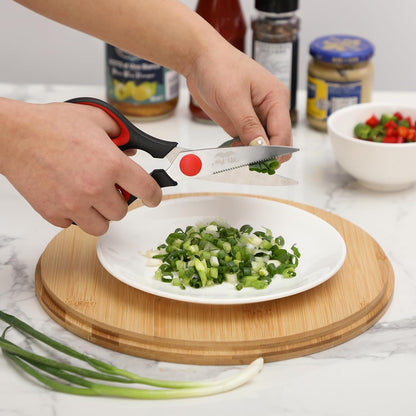 Mr. Pen- All Purpose Kitchen Shears with Protective Sheath, 8 Inch, Dishwasher Safe, Stainless Steel Food Scissors with Micro-Serrated Blades, Soft Grip Comfort Handle, Durable Utility Kitchen Shears