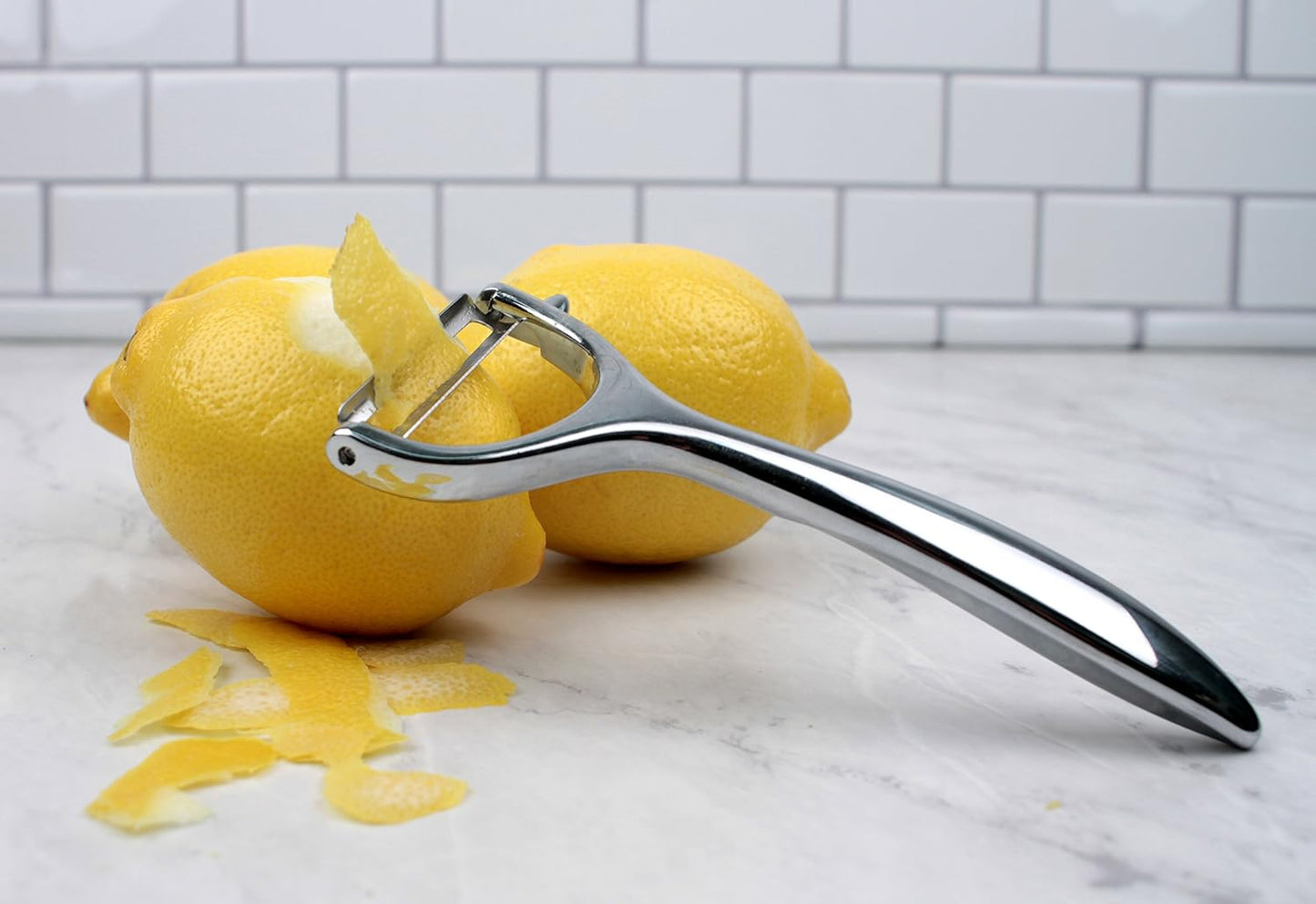 RSVP International Vegetable Peelers and Slicing Kitchen Collection, Vegetable Peeler, Stainless Steel