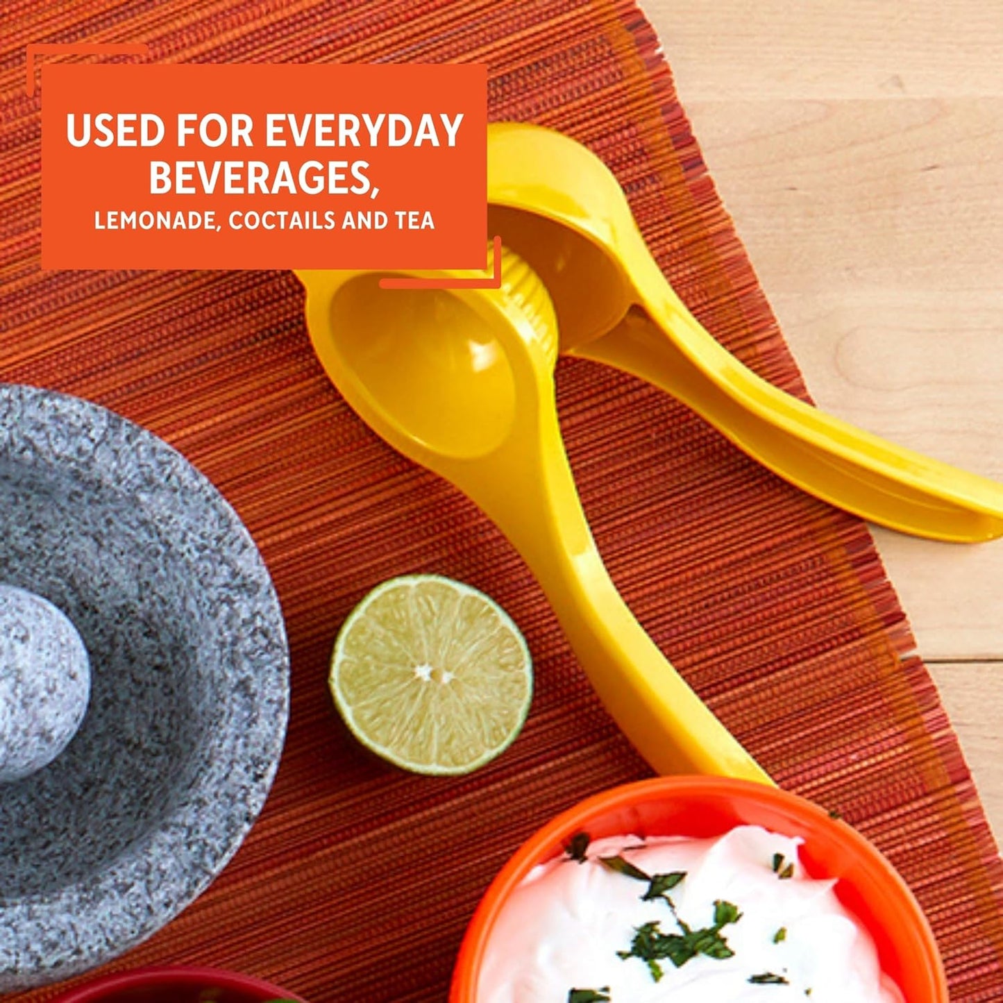 IMUSA Lemon or Lime Manual Squeezer, Citrus Juicer for Max Extraction, Green