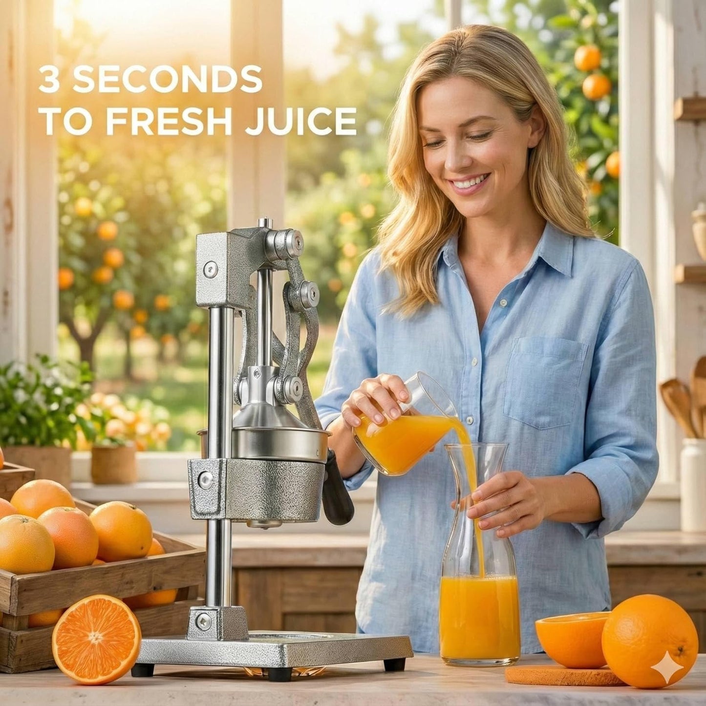 CO-Z Manual Citrus Juicer, Commercial Grade Cast Iron Orange Juicer, Professional Heavy Duty Juice Press with Removable Strainer, Manual Juice Extractor for Orange Lemon Pomegranate Citrus, Black