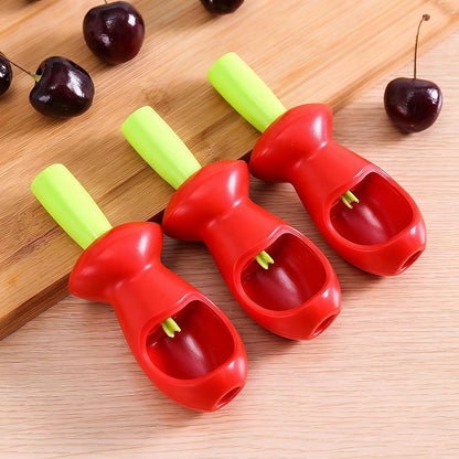 Cherry Pitter, Cherries Corer Pitter Tool, Hand-held Push Cherry Seed Remover, Cherry Seeder, Red Date Seeder, Fruit Seeder, Pit Seed Remover for Making Jam Cherry Dishes