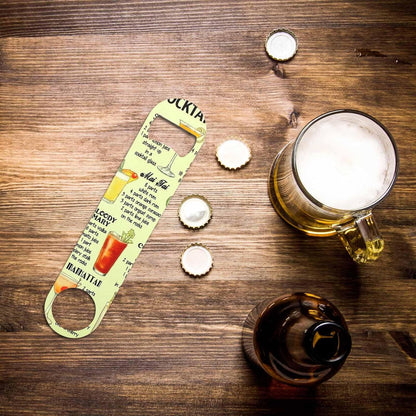 Black White Checkered Stainless Steel Bottle Opener Cool Car Racing Sports Plaid Pattern Geometric Design Flat Beer Bottle Opener Keychain for Home Kitchen Bar Restaurant Party Birthday Gift