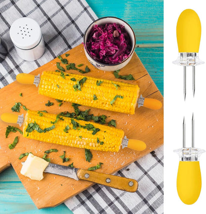 corn cob stripper tool, corn on the cob peeler, Includes Corn Holders,Black