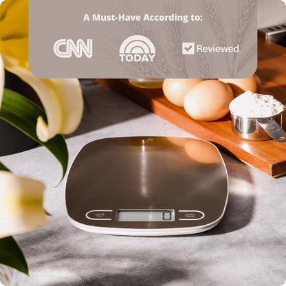 Greater Goods Food Scale – Digital Kitchen Scale, 1g Precision, Easy-Tare & Quick Conversion, Slim Compact Design, Durable & Portable | Ideal for Cooking, Baking & Meal Prep