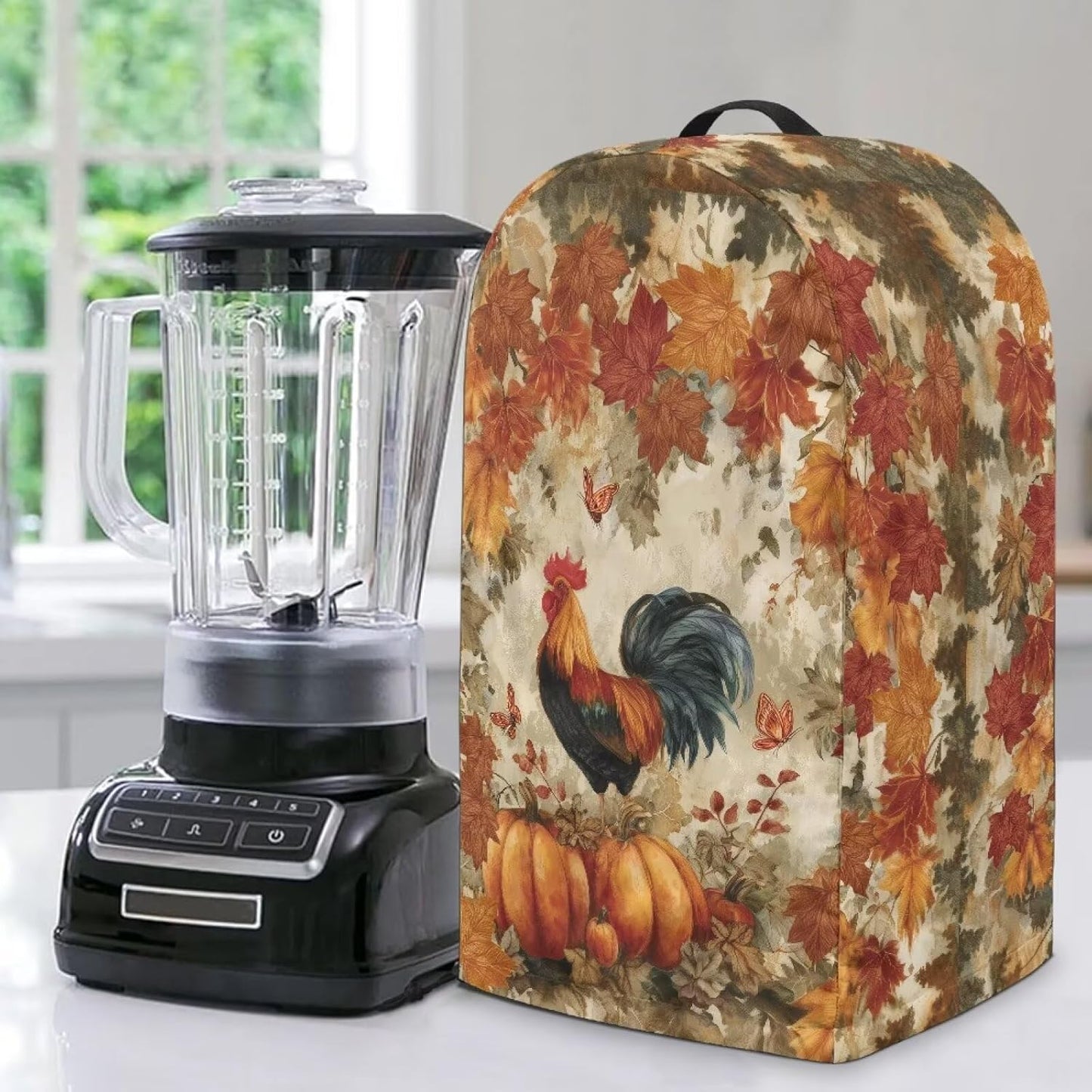Coffee Pastry Blender Dust Cover with Drawstring Field Stand Mixer or Coffee Maker Cover Anti Fingerprint Polyester Appliance for Home Kitchen Decor