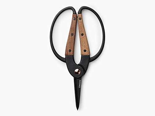 Garden Scissors - Walnut Scissors - Garden Supplies and Indoor Plant Accessories - Plant Shears with Wide Handles - Comfortable Fit Trimming Shears (Small)