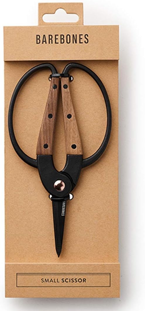 Garden Scissors - Walnut Scissors - Garden Supplies and Indoor Plant Accessories - Plant Shears with Wide Handles - Comfortable Fit Trimming Shears (Small)