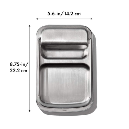 Good Grips Stainless Steel Spoon Rest with Lid Holder