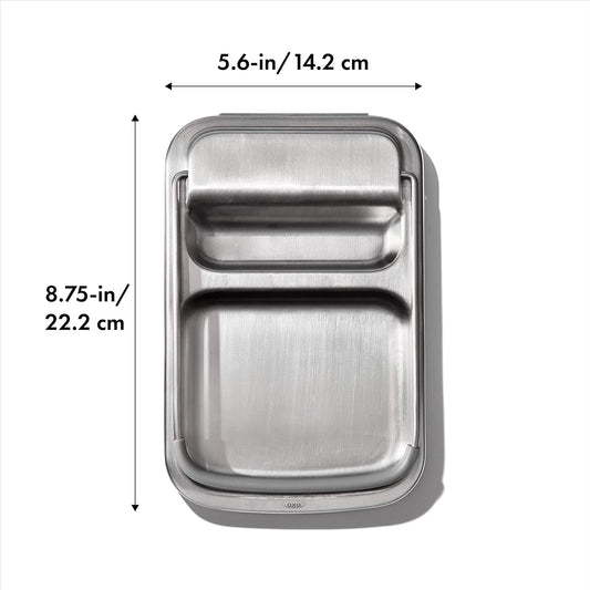 Good Grips Stainless Steel Spoon Rest with Lid Holder