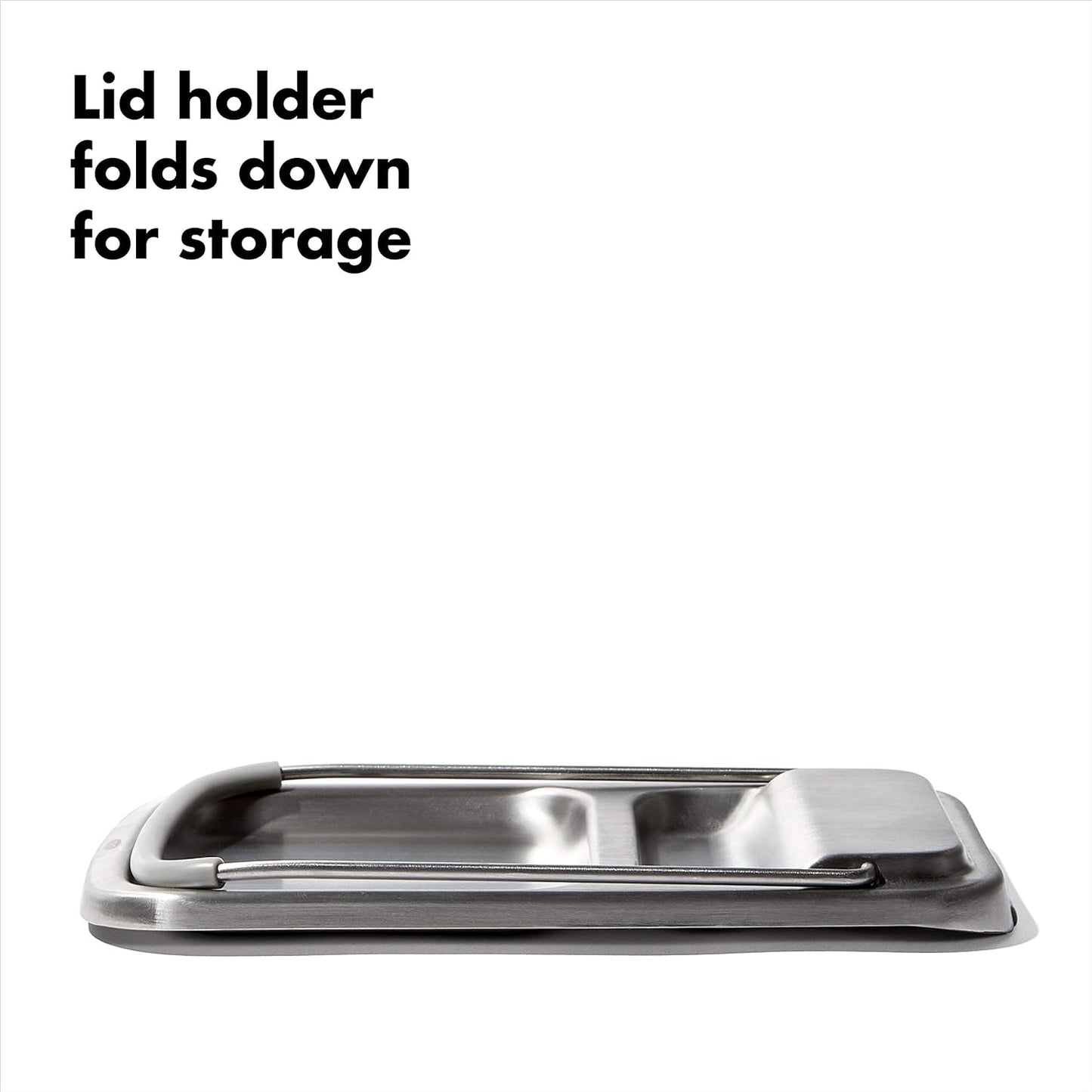 Good Grips Stainless Steel Spoon Rest with Lid Holder