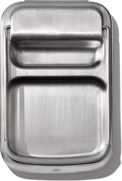 Good Grips Stainless Steel Spoon Rest with Lid Holder