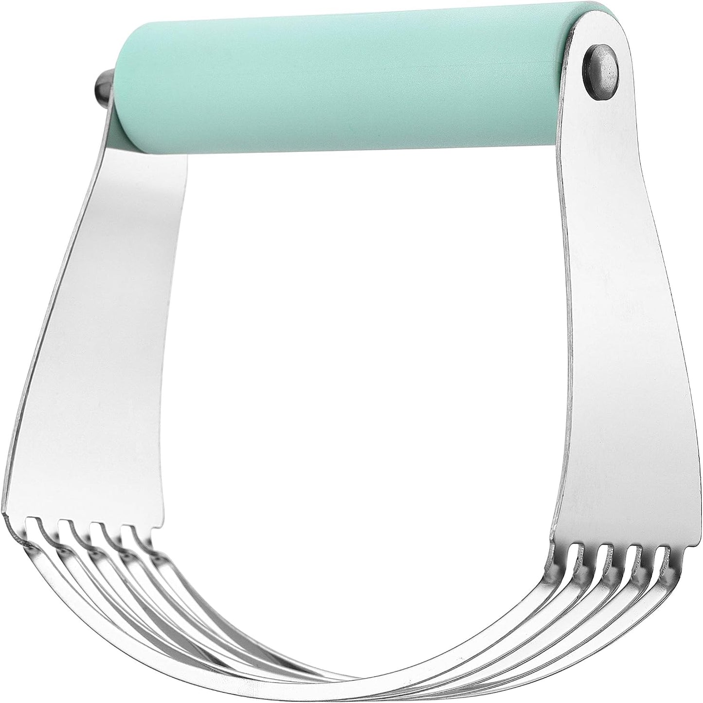 Large Dough Blender For Baking - Durable Pastry Blender - Mint | Heavy Duty Dough Mixer Hand Tool w/ Stainless Steel Blades, Professional Pastry Cutter Tool for Easy Mixing, Dishwasher Safe