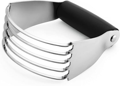Large Dough Blender For Baking - Durable Pastry Blender - Mint | Heavy Duty Dough Mixer Hand Tool w/ Stainless Steel Blades, Professional Pastry Cutter Tool for Easy Mixing, Dishwasher Safe