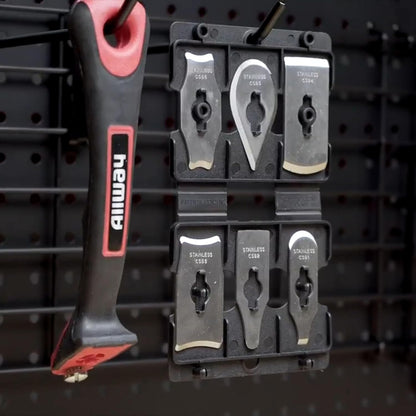 CS6 Soft-Grip Contour Scraper Set with 6 Blades and Blade File