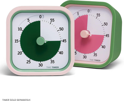 Home MOD – 60-Minute Visual Timer Home Edition, Silent Operation Study Tool for Kids Desk, Homeschool Supplies, Office & Meetings (Fern Green)