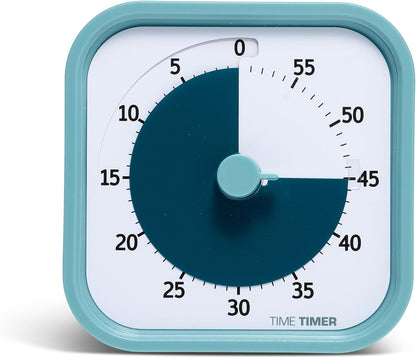 Home MOD – 60-Minute Visual Timer Home Edition, Silent Operation Study Tool for Kids Desk, Homeschool Supplies, Office & Meetings (Fern Green)