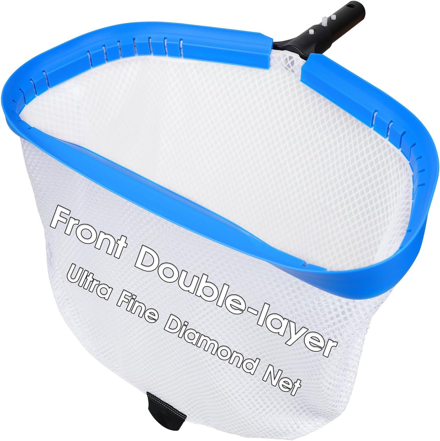 Pool Skimmer Hot Tub Skimmer Spa Net with 12'' Aluminum Pole Ultra Fine Mesh Pool Net Handy Leaf Skimmer for Small Pools Fine Debris