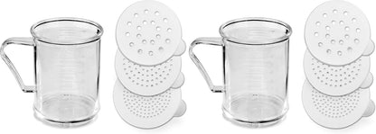 22513 Polycarbonate Plastic Dredge Shaker with 3 Snap-on Lids, Seasoning Sugar Spice Pepper Shaker, 10 OZ