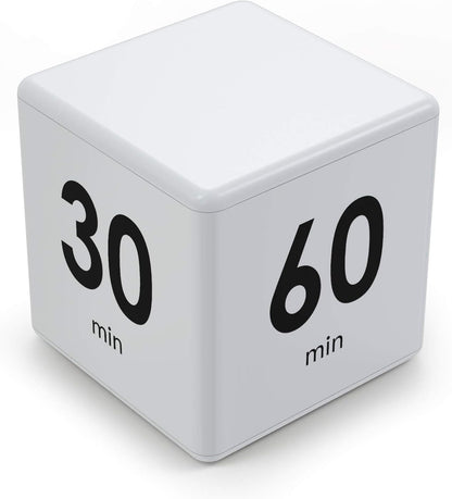 Cube Timer, Gravity Flip Kitchen Timer for Time Management and Countdown Settings 1-3-5-10 Minutes (Mint)