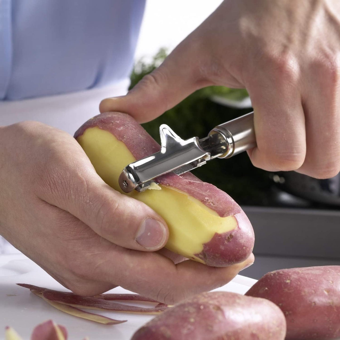 Stainless Steel Left-Handed Swivel Peeler, 7.5-inch