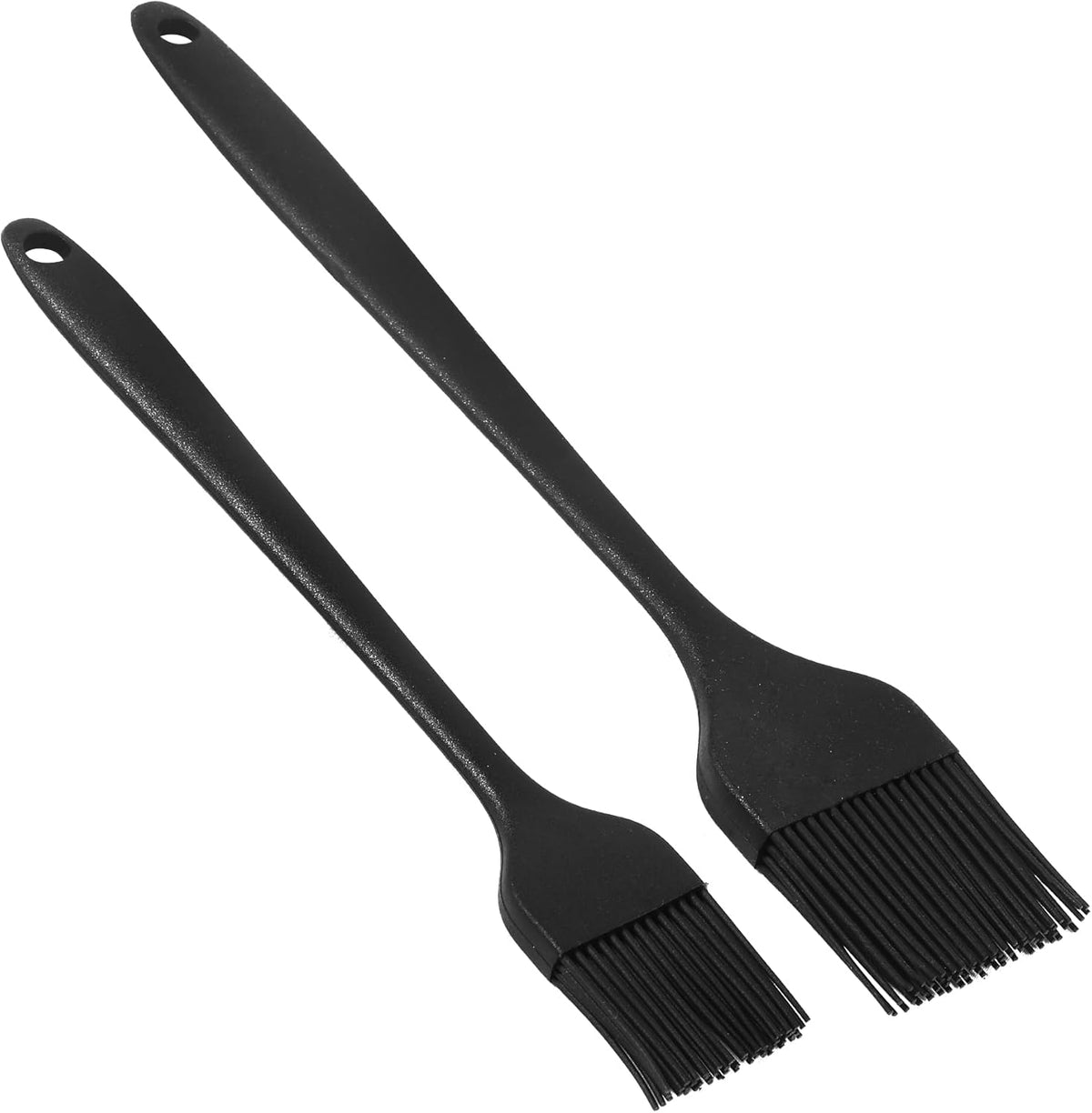 Silicone Basting Pastry Brush, Heat Resistant Basting Brush for Cooking, Strong Steel Core and Dishwasher Safe, BPA Free Kitchen Brush for BBQ Sauce Oil Baking (2 Pcs)