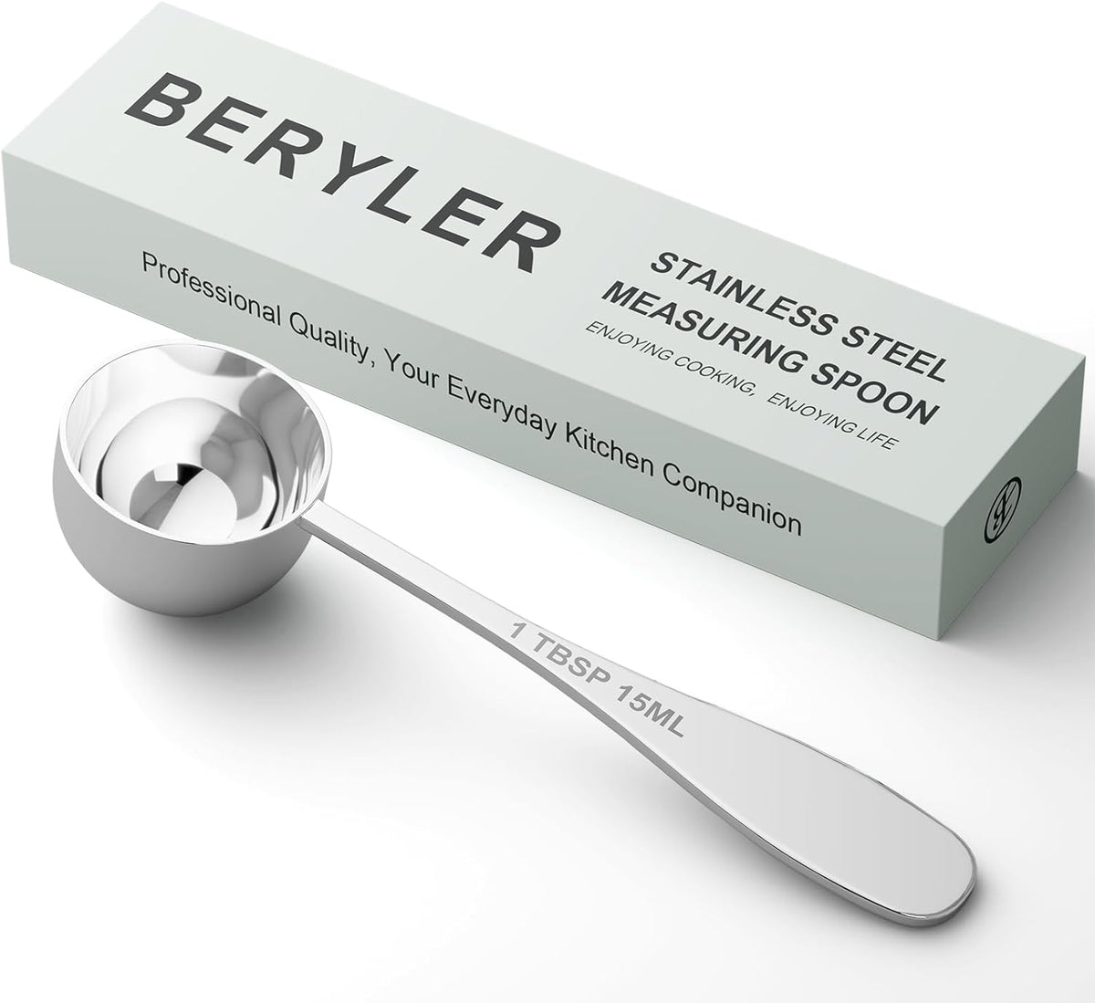 2PCS 1/2TBSP(7.5ML) Measuring Spoon, 18/8(304) Stainless Steel Tablespoon