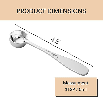 2PCS 1/2TBSP(7.5ML) Measuring Spoon, 18/8(304) Stainless Steel Tablespoon