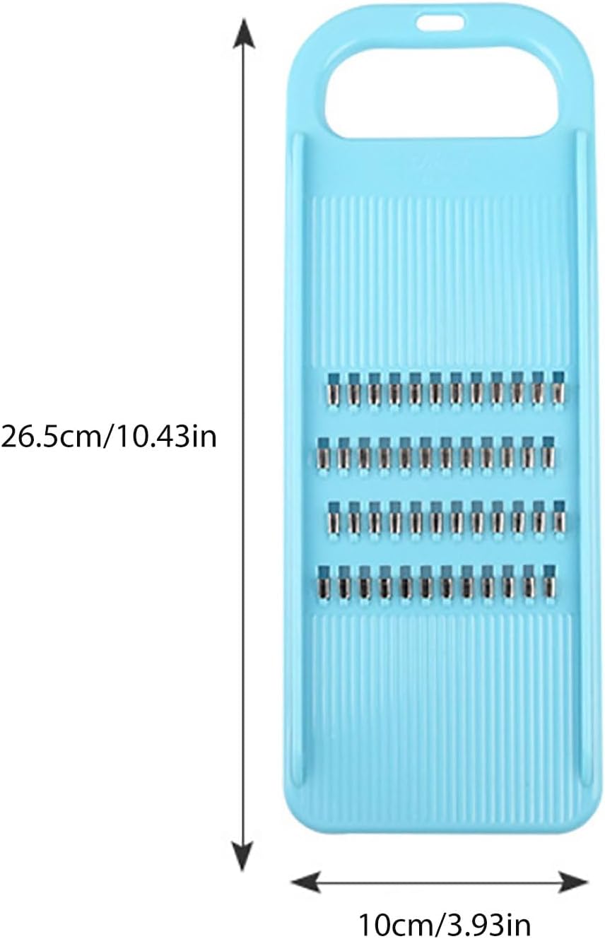 Stainless Steel Vegetable Slicer Shredder, Dishwasher Safe Ergonomic Kitchen Handheld Slicing Tool for Potato Carrot Cucumber with Non-Slip Handle Hanging Hole