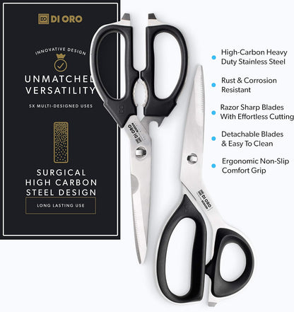 Kitchen Shears - Heavy-Duty Stainless Steel Scissors