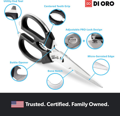 Kitchen Shears - Heavy-Duty Stainless Steel Scissors