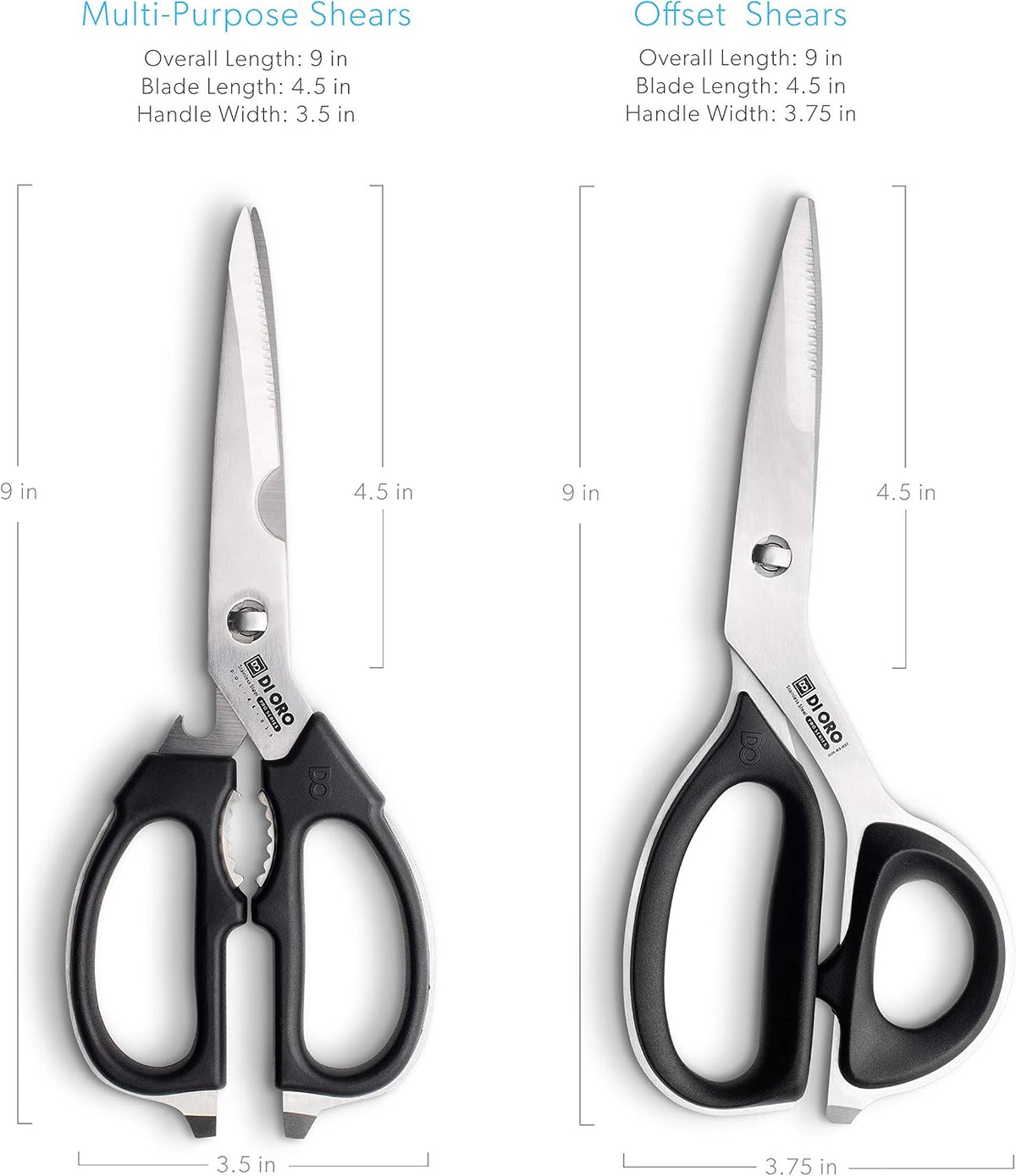 Kitchen Shears - Heavy-Duty Stainless Steel Scissors