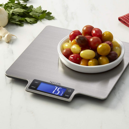 22lb Ultra-Precise Digital Stainless Steel Household Kitchen Scale, One, Silver