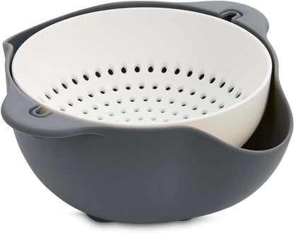 Kitchen Collapsible Colander, Silicone and 18/8 Stainless Steel, 1.5-Quart
