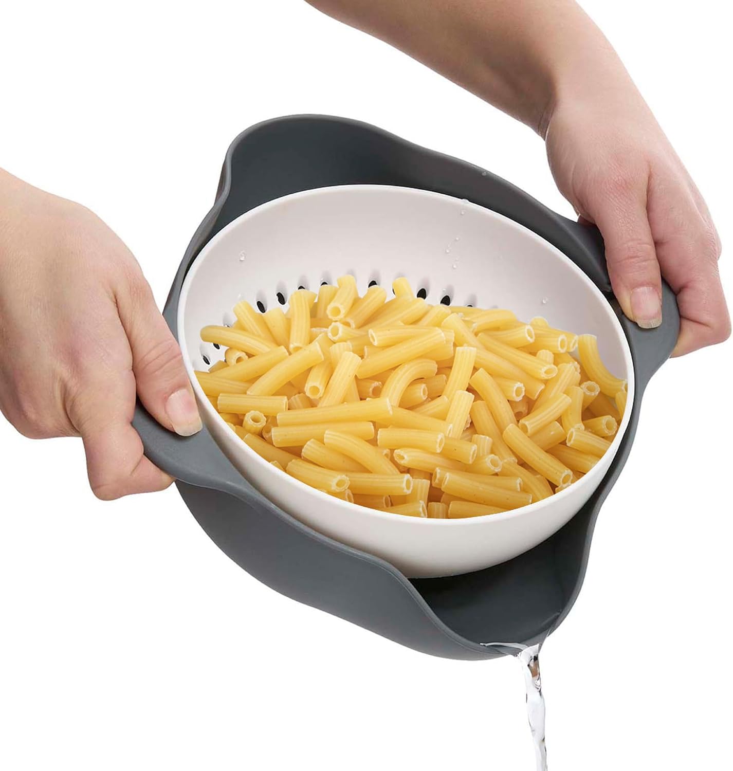 Kitchen Collapsible Colander, Silicone and 18/8 Stainless Steel, 1.5-Quart