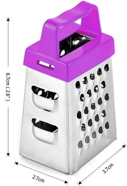 Mini Cheese Grater, 3-Piece Stainless Steel Box Grater Set