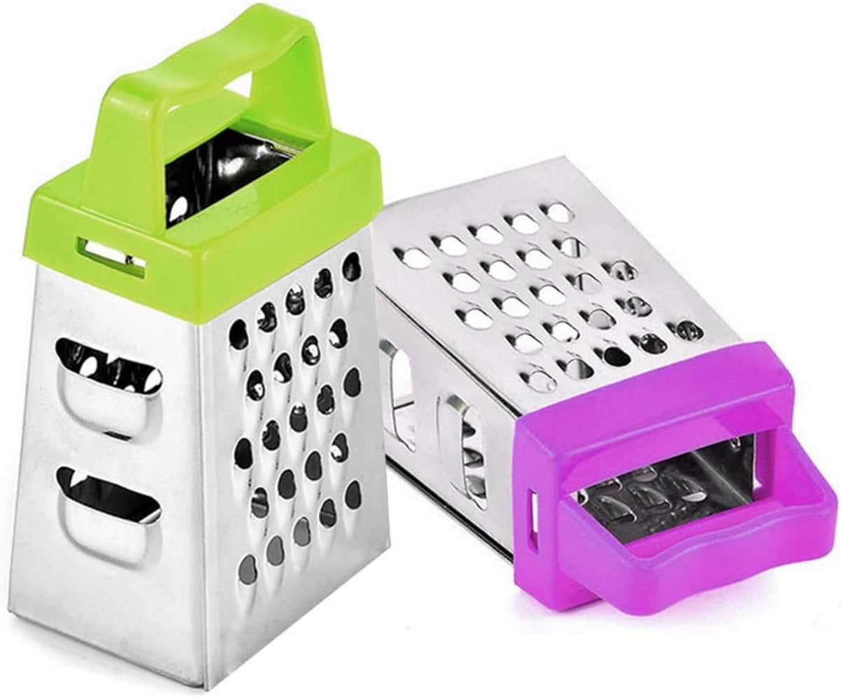 Mini Cheese Grater, 3-Piece Stainless Steel Box Grater Set