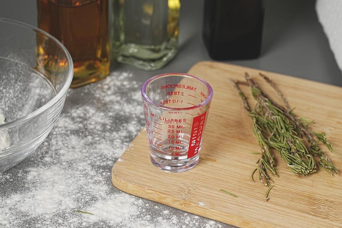 plastic Measuring cup Shot Glass set of 3pcs, Shot Glasses Measuring cup, 26-Incremental Measurement 1oz, 6 Tsp, 2 Tbs, 30ml