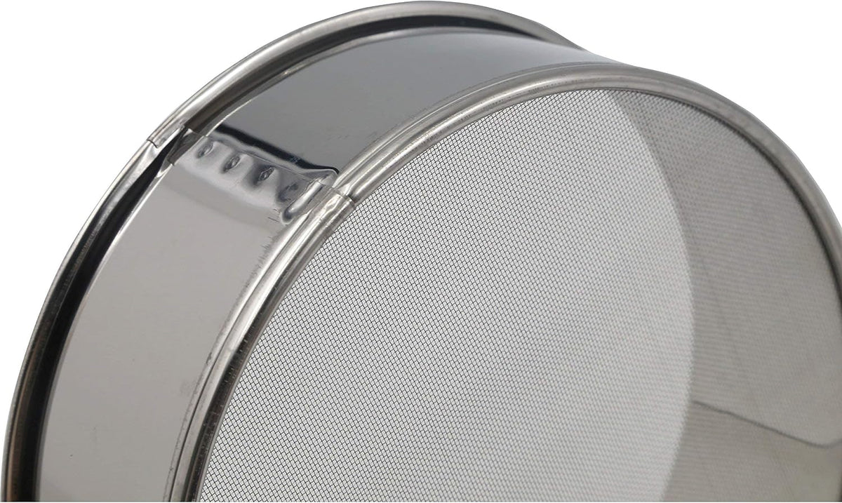 6 Inch Stainless Steel Round Flour Sieve with 40 Mesh (18/8 Steel)