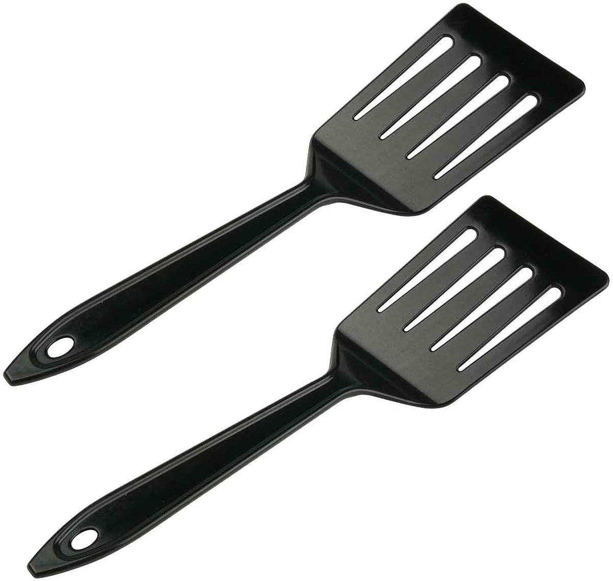 Hutzler 11-inch LOPOL Reinforced Nylon Slotted Spatula Turner, Set of 2 (Green)