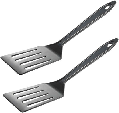 Hutzler 11-inch LOPOL Reinforced Nylon Slotted Spatula Turner, Set of 2 (Green)