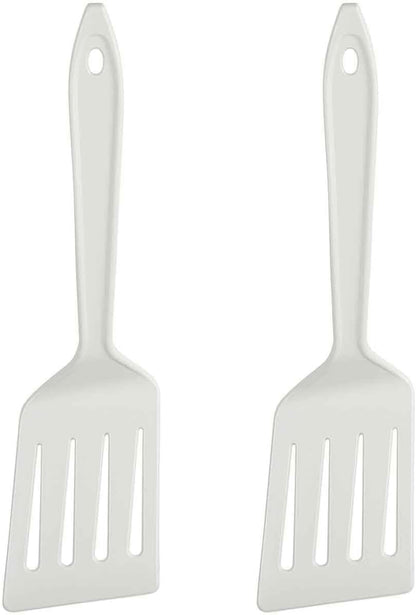 Hutzler 11-inch LOPOL Reinforced Nylon Slotted Spatula Turner, Set of 2 (Green)